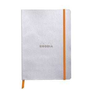 Rhodiarama Dot Grid Notebook / Silver