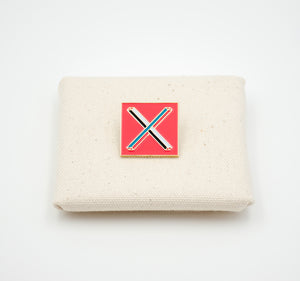 Letter "X" Pin