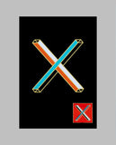 Letter "X" Pin